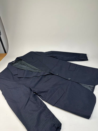 Vintage Dior Men's Wool Blazer Navy Silk Lined S-M