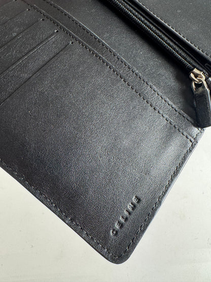 Vintage Celine Leather Wallet Black