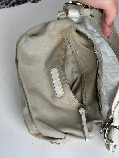 Vintage Givenchy Cotton Leather bag white