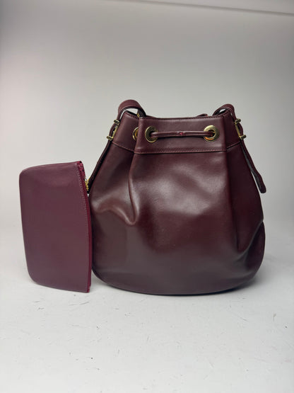 Sac seau vintage en cuir Givenchy violet