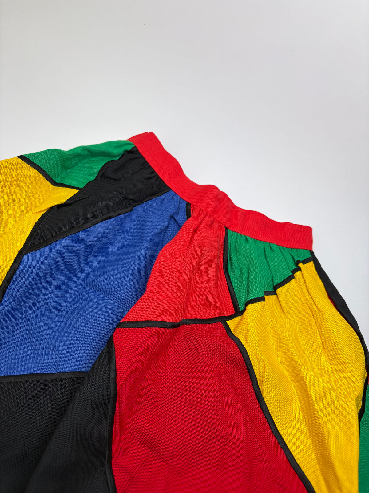 Vintage Givenchy Nouvelle Boutique Pleated Skirt c. Late 1980s Multicolor 10