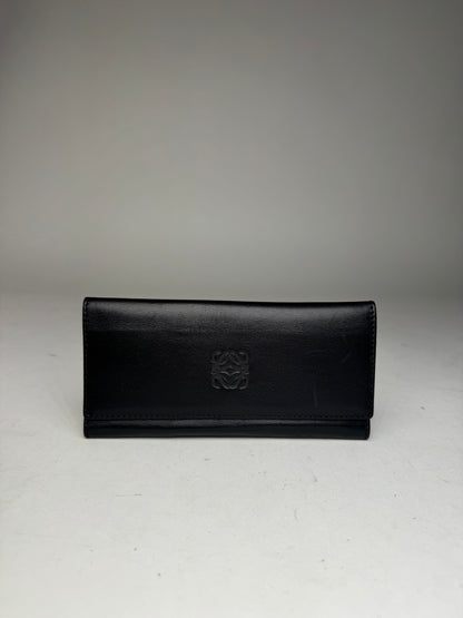 Vintage Loewe Madrid Leather Wallet black