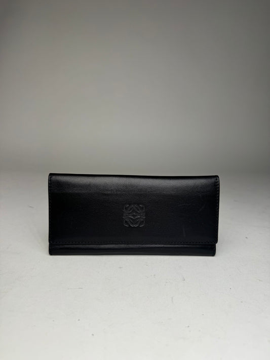 Vintage Loewe Madrid Leather Wallet black