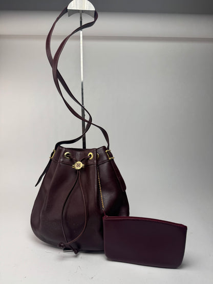 Sac seau vintage en cuir Givenchy violet