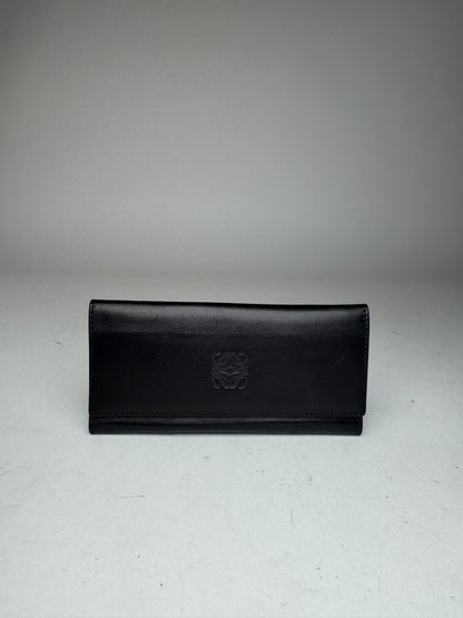 Vintage Loewe Madrid Leather Wallet black