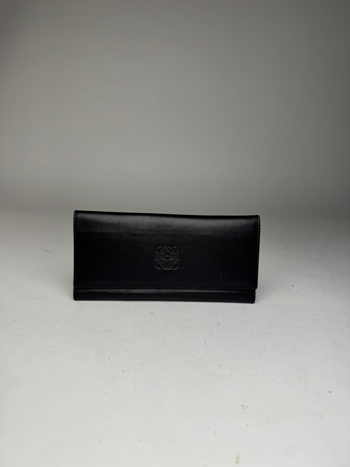 Vintage Loewe Madrid Leather Wallet black