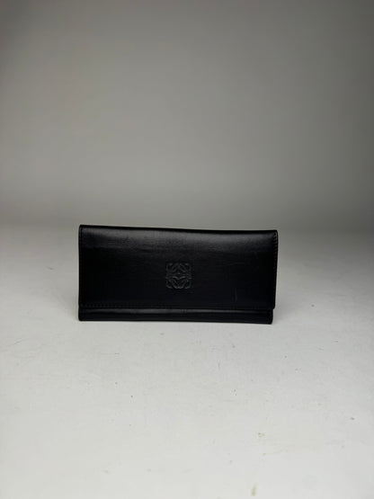 Vintage Loewe Madrid Leather Wallet black
