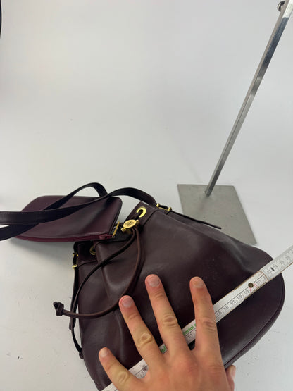 Sac seau vintage en cuir Givenchy violet