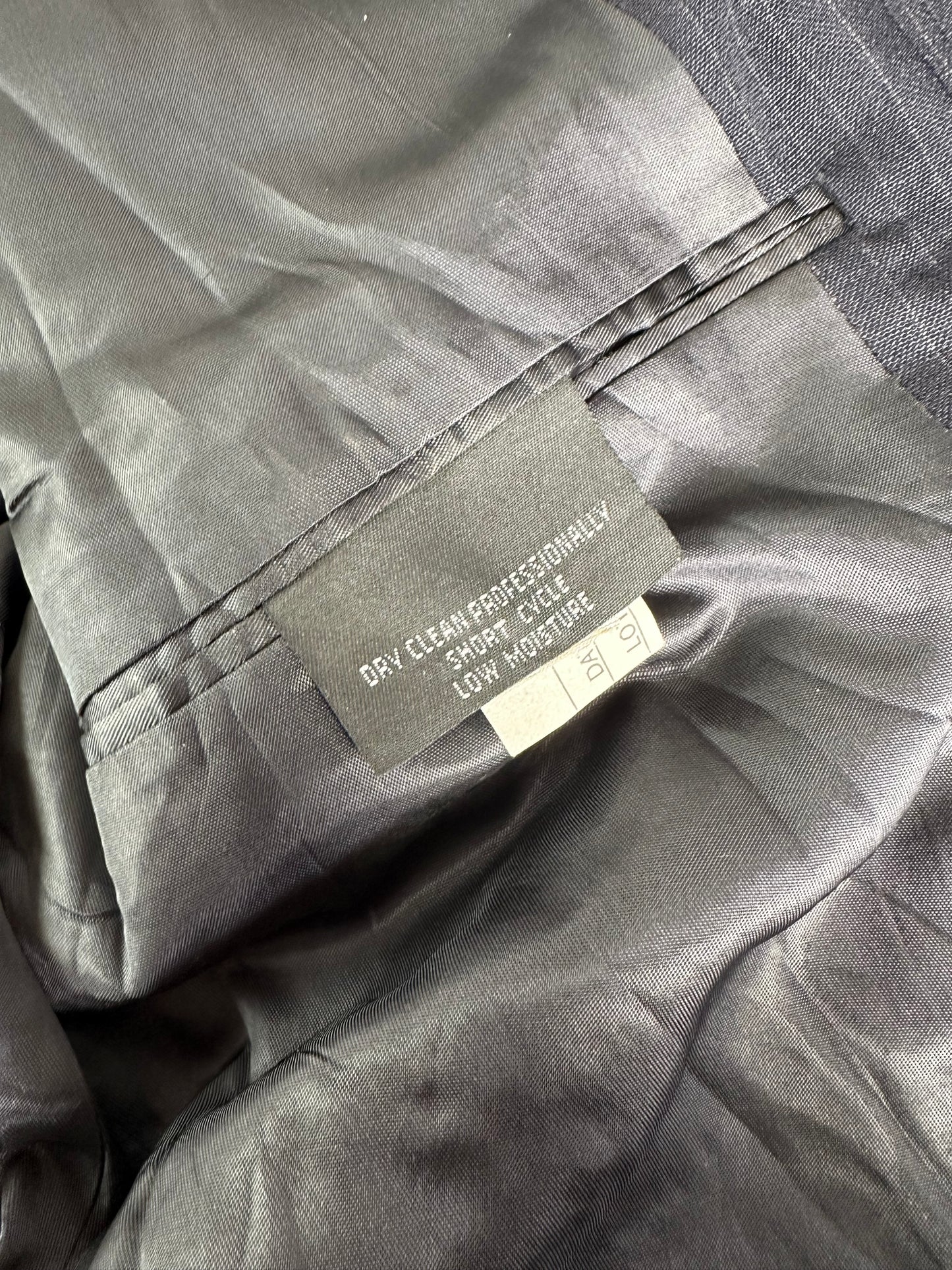 Vintage Dior Men's Wool Blazer Navy Silk Lined S-M