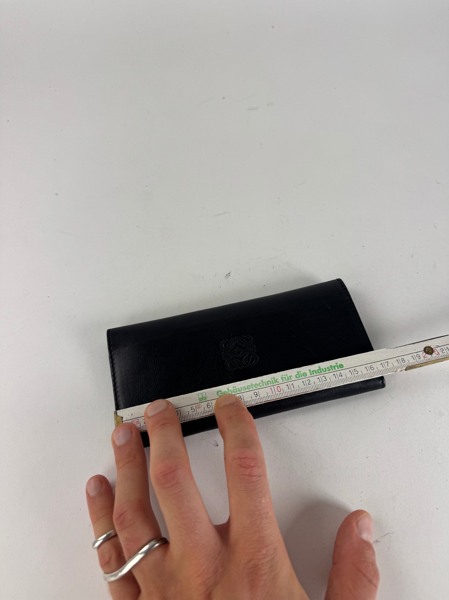 Vintage Loewe Madrid Leather Wallet black