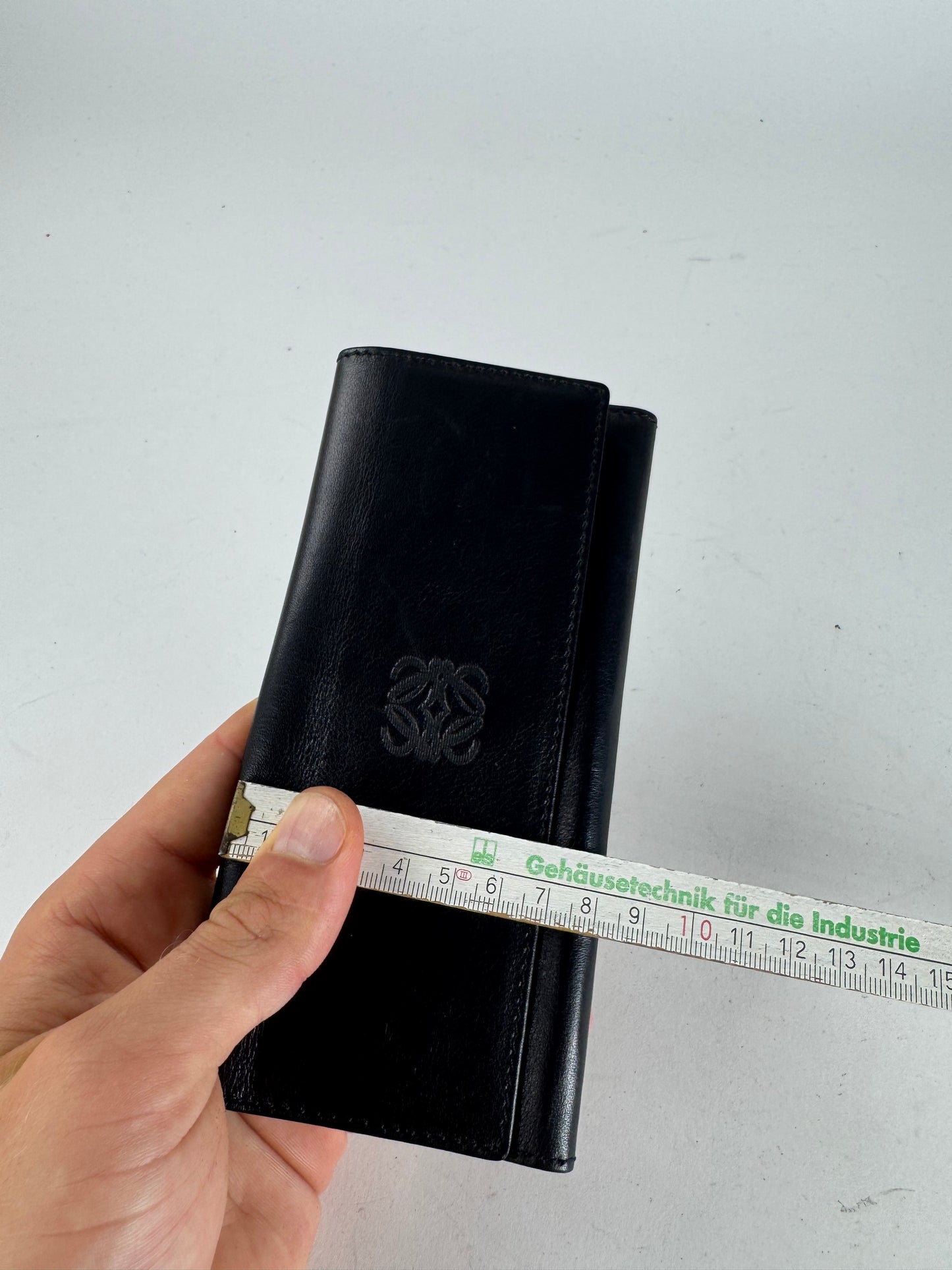 Vintage Loewe Madrid Leather Wallet black