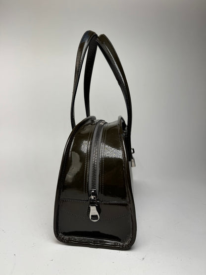 Sac vintage Loewe en cuir verni vert