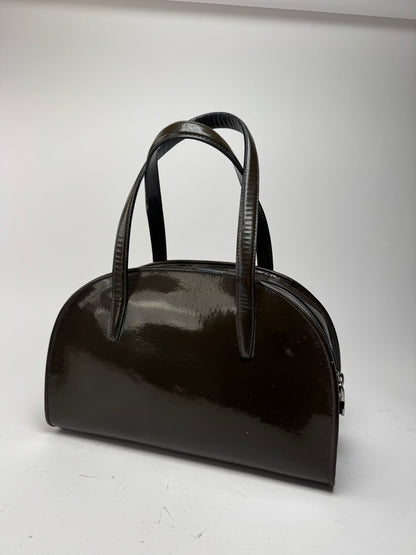 Sac vintage Loewe en cuir verni vert