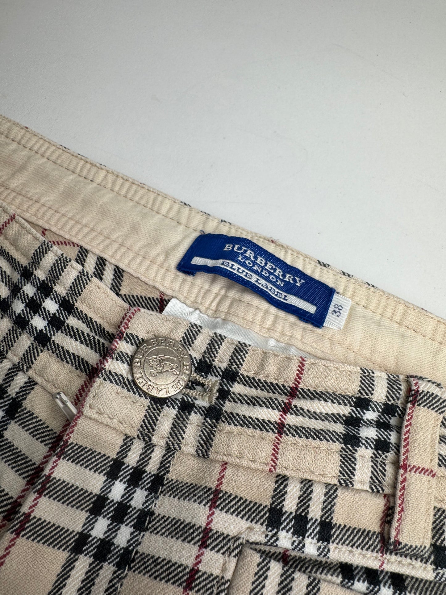 Vintage Burberry Woman’s Novacheck Cotton wide Pants 38/M