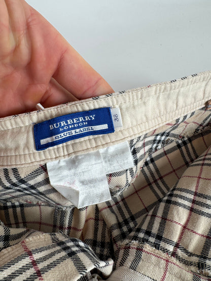 Vintage Burberry Woman’s Novacheck Cotton wide Pants 38/M