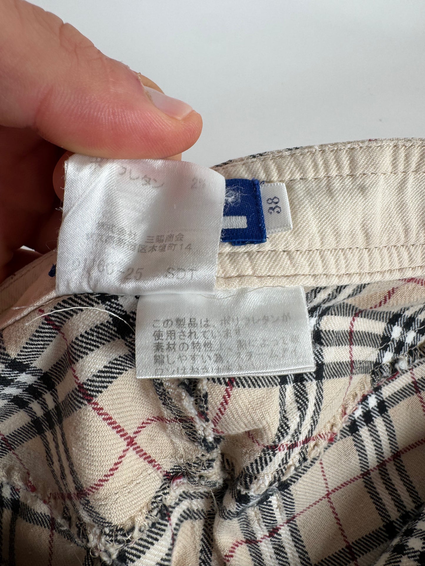 Vintage Burberry Woman’s Novacheck Cotton wide Pants 38/M