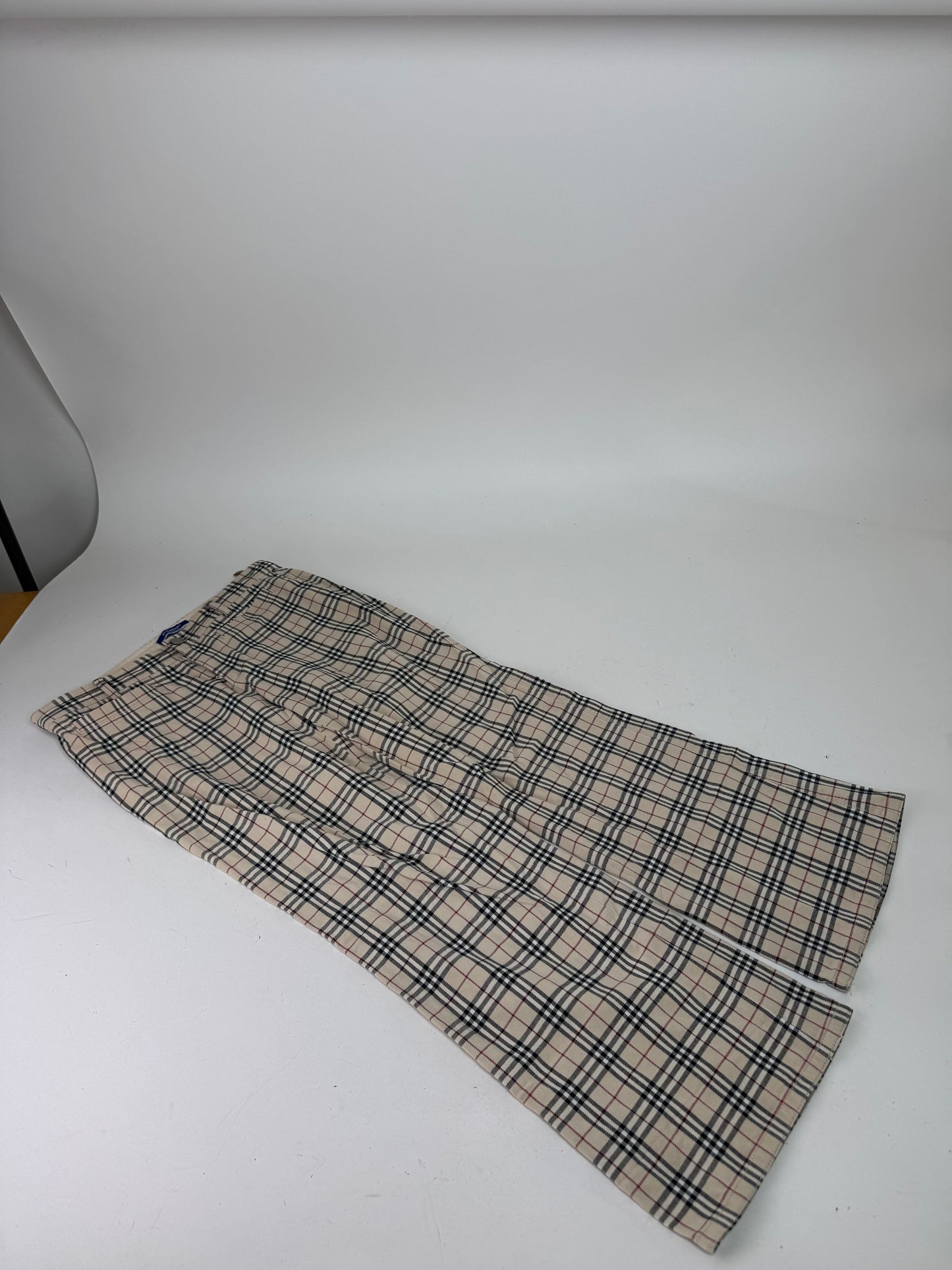 Vintage Burberry Woman’s Novacheck Cotton wide Pants 38/M