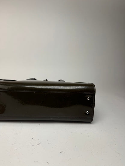 Sac vintage Loewe en cuir verni vert