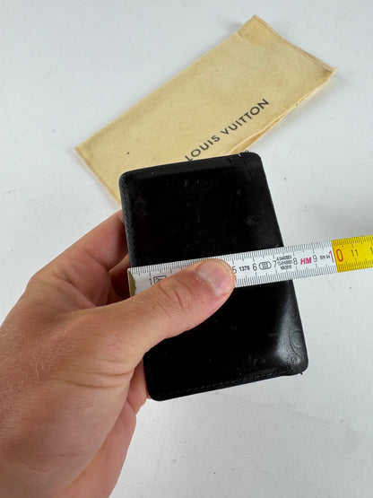 Vintage Louis Vuitton Vernis Leather card holder black