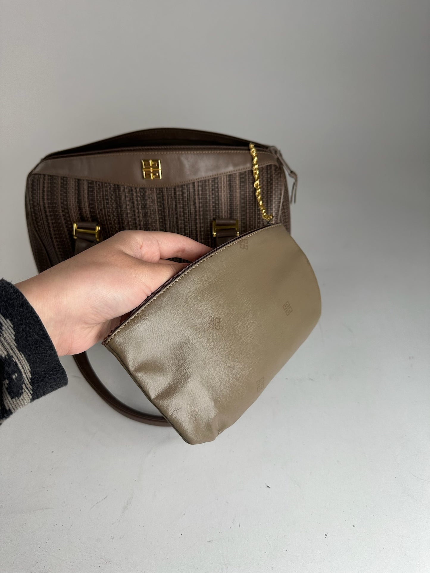 Vintage Givenchy Leather bag brown