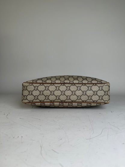 Vintage Gucci GG Supreme Cosmetic Case Beige Brown