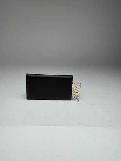 Vintage Givenchy Key Holder Leather navy red