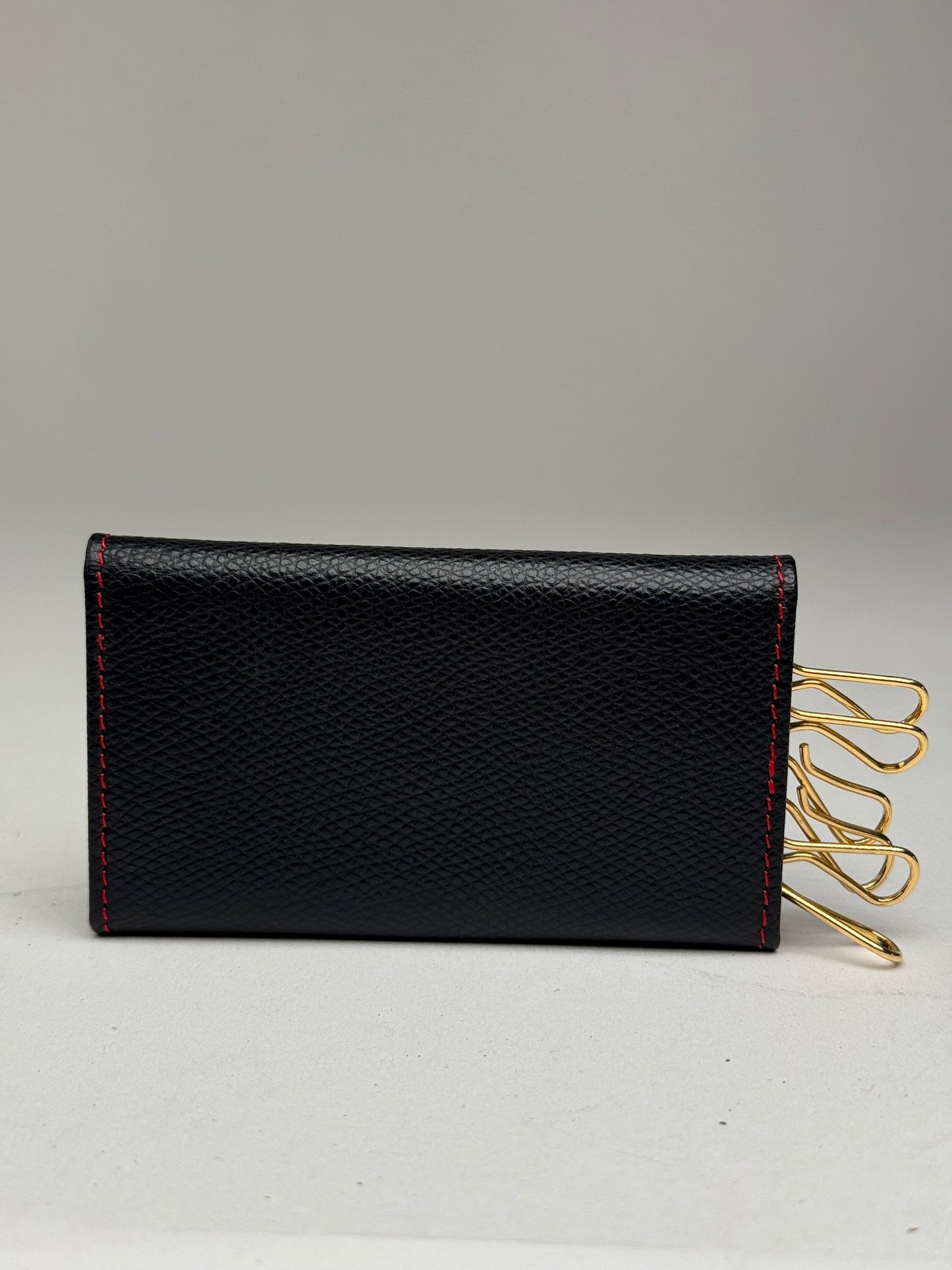 Vintage Givenchy Key Holder Leather navy red