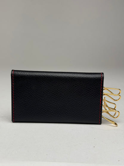 Vintage Givenchy Key Holder Leather navy red