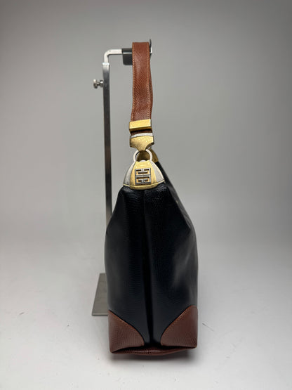 Vintage Givenchy 2Way 4G Leather Bag black brown