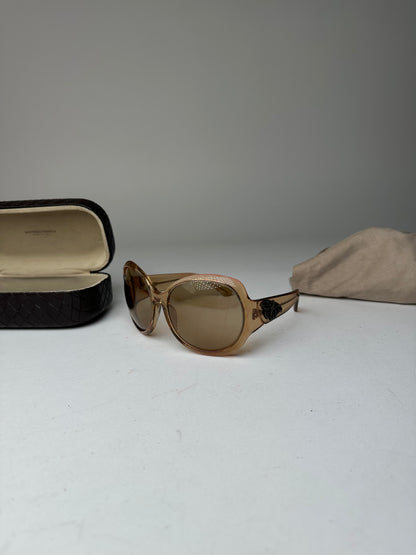 Vintage bottega veneta Oversized Sunglasses beige