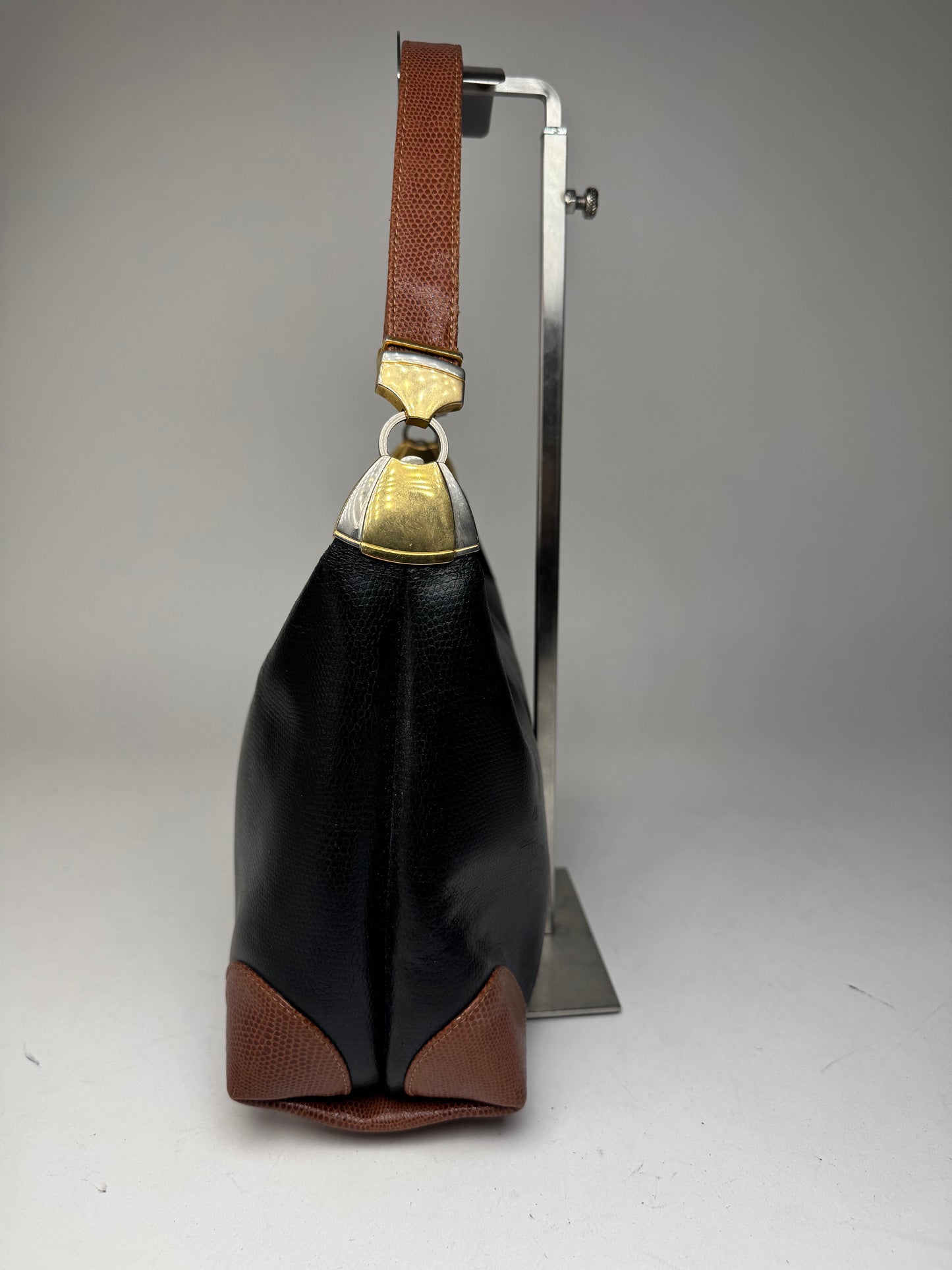 Vintage Givenchy 2Way 4G Leather Bag black brown