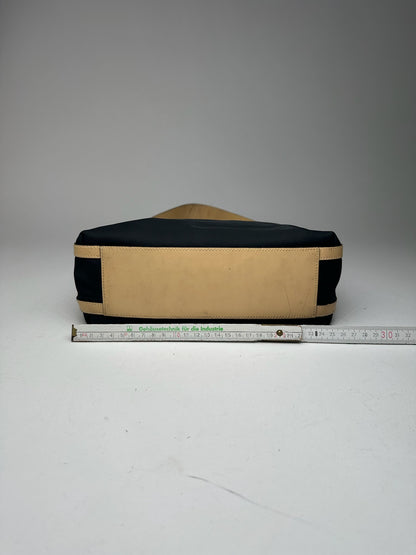 Vintage Givenchy 4G Leather canvas Bag black brown