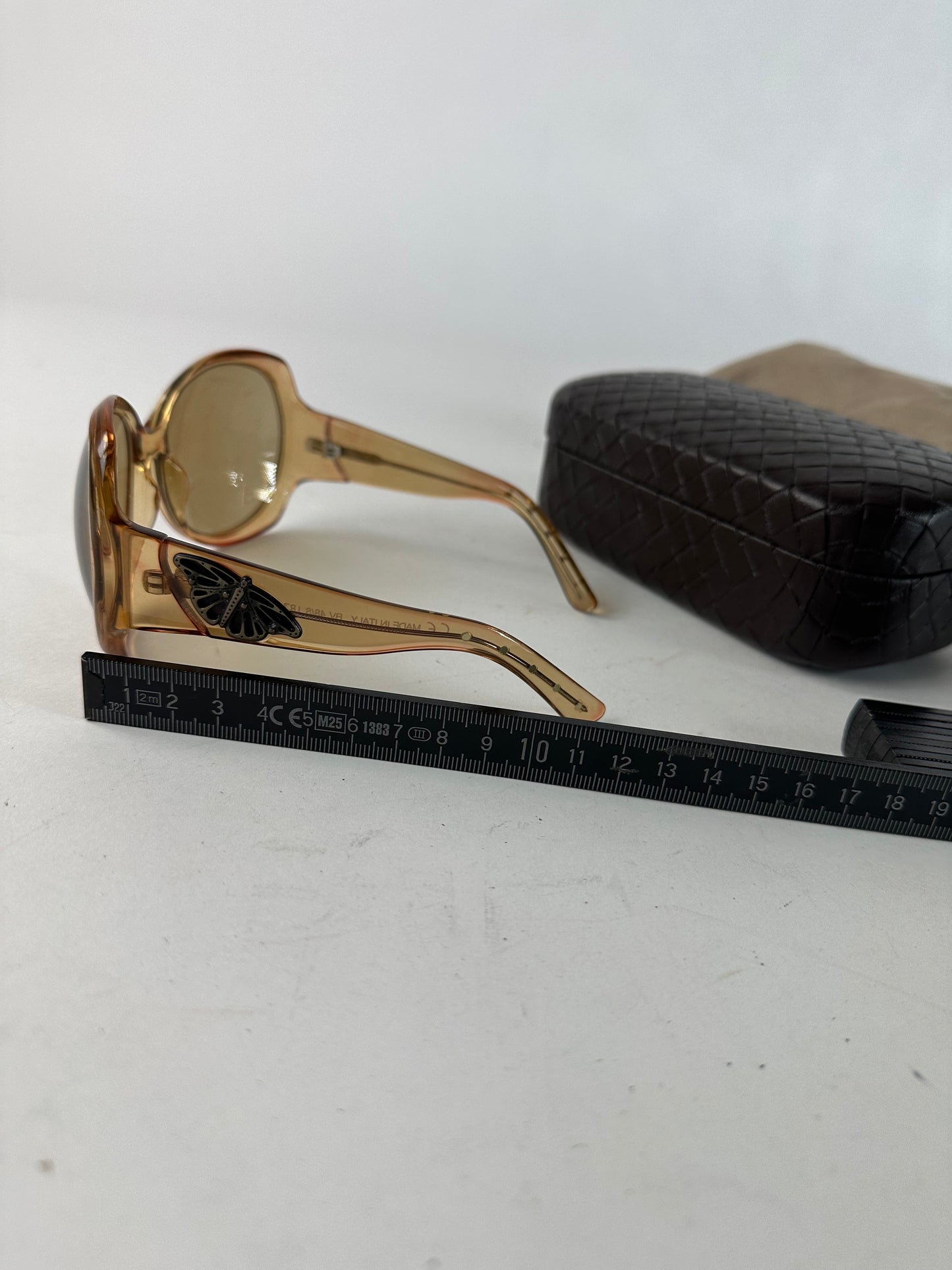 Vintage bottega veneta Oversized Sunglasses beige