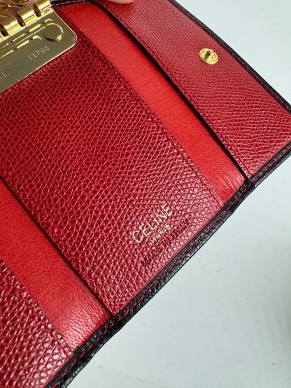 Vintage Givenchy Key Holder Leather navy red