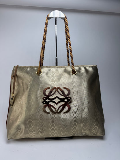 Vintage Loewe Madrid Leather Bag Golden Brown