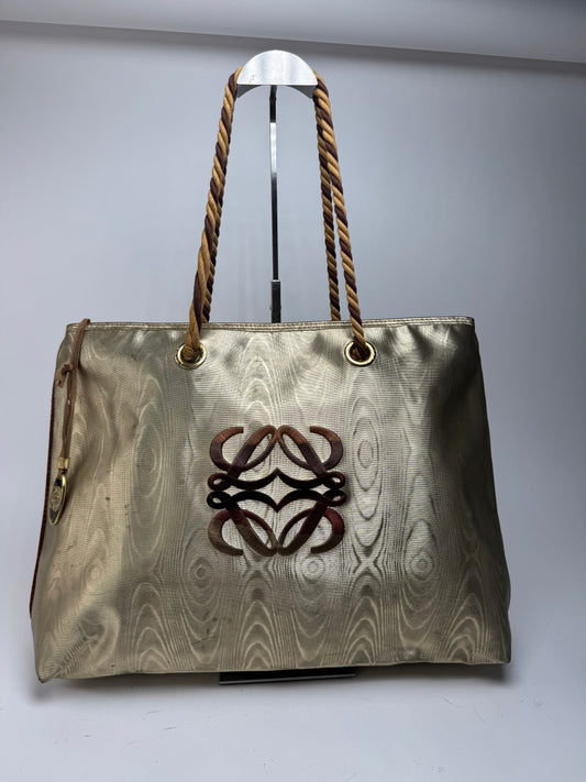 Vintage Loewe Madrid Leather Bag Golden Brown