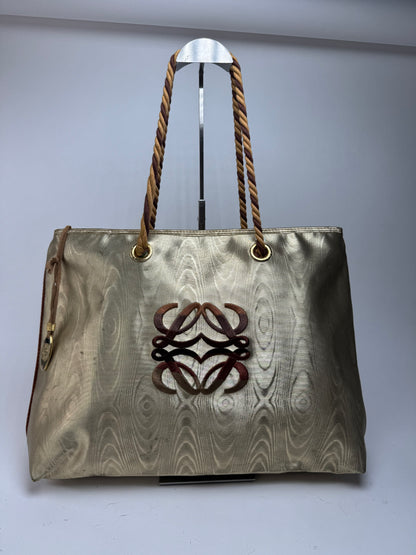 Vintage Loewe Madrid Leather Bag Golden Brown