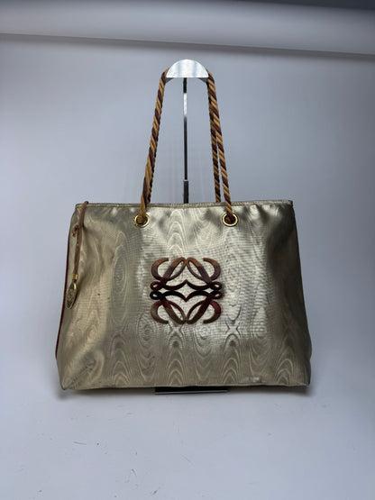 Vintage Loewe Madrid Leather Bag Golden Brown