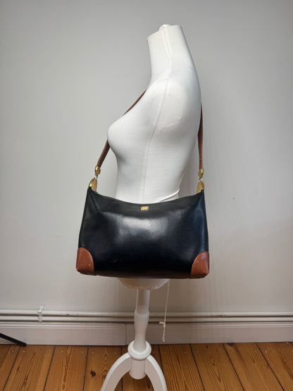 Vintage Givenchy 2Way 4G Leather Bag black brown