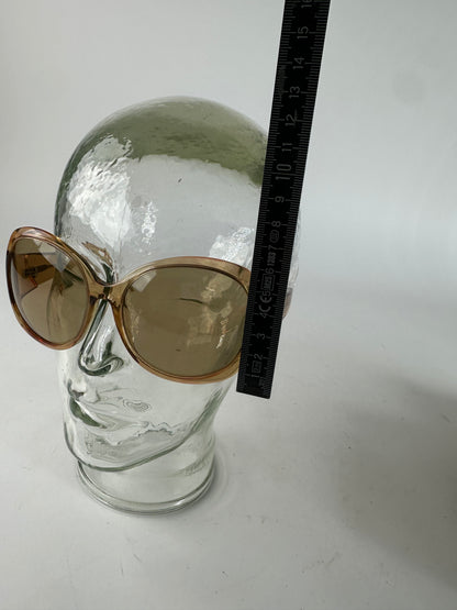 Vintage bottega veneta Oversized Sunglasses beige
