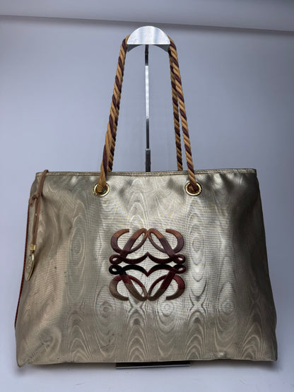 Vintage Loewe Madrid Leather Bag Golden Brown