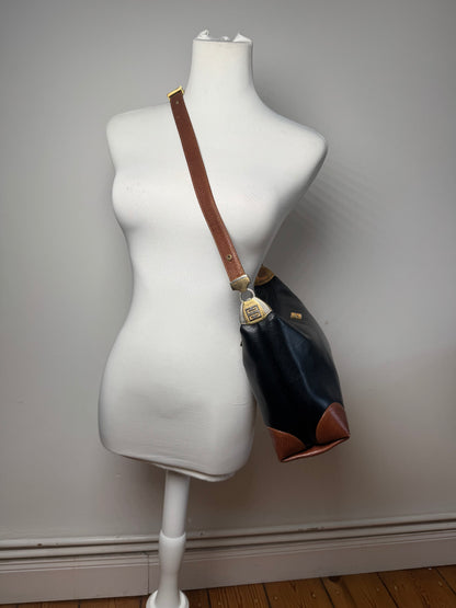 Vintage Givenchy 2Way 4G Leather Bag black brown