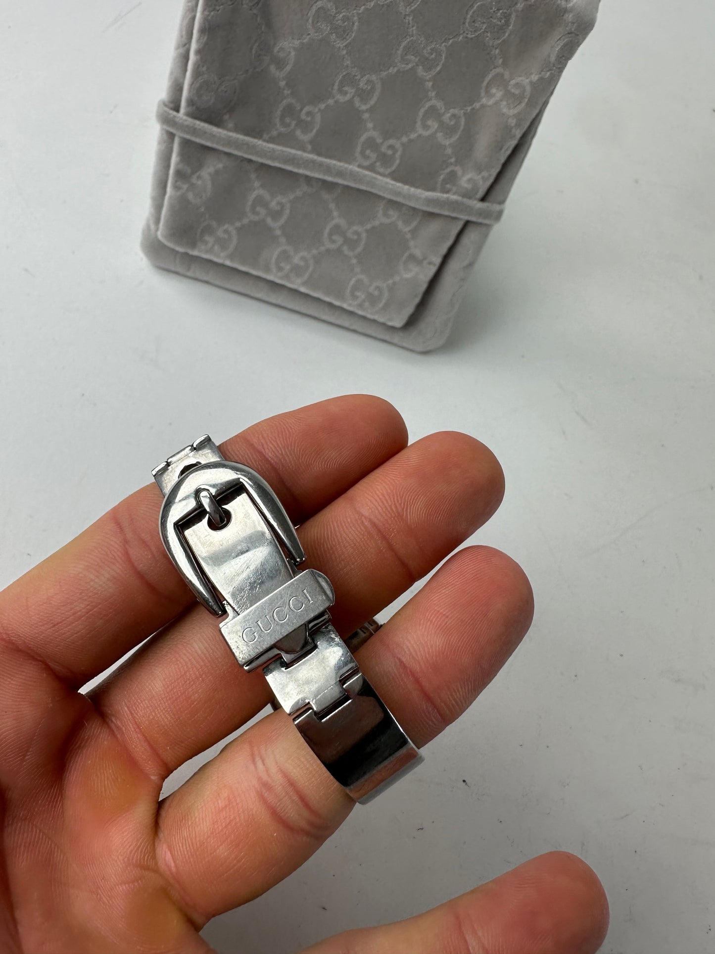 Vintage Gucci Quartz Steel Watch silver