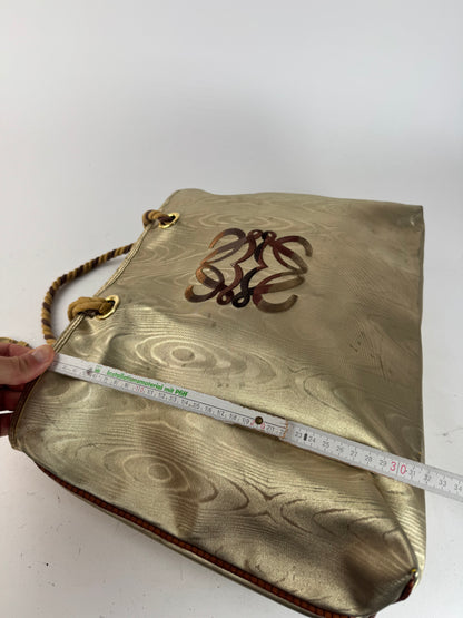 Vintage Loewe Madrid Leather Bag Golden Brown