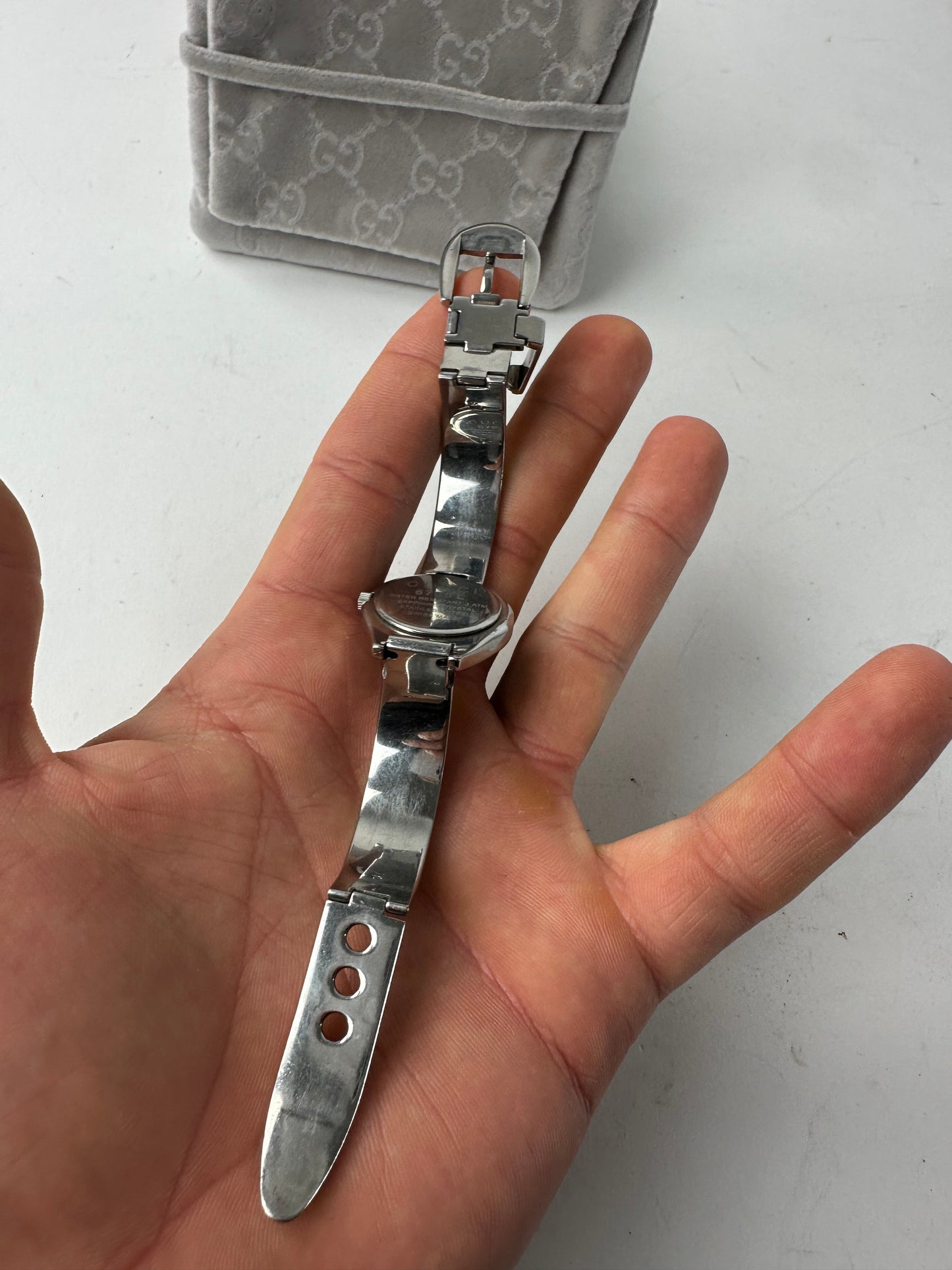 Vintage Gucci Quartz Steel Watch silver