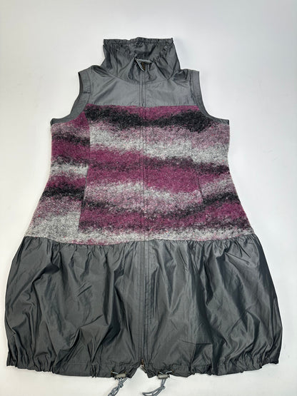 Vintage Kansai Yamamoto Wool-Blend Dress Grey Purple S
