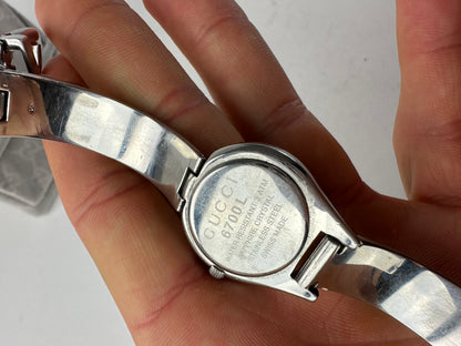 Vintage Gucci Quartz Steel Watch silver