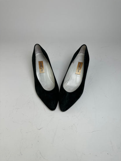 Vintage Chloe Suede Heels Black EU36.5