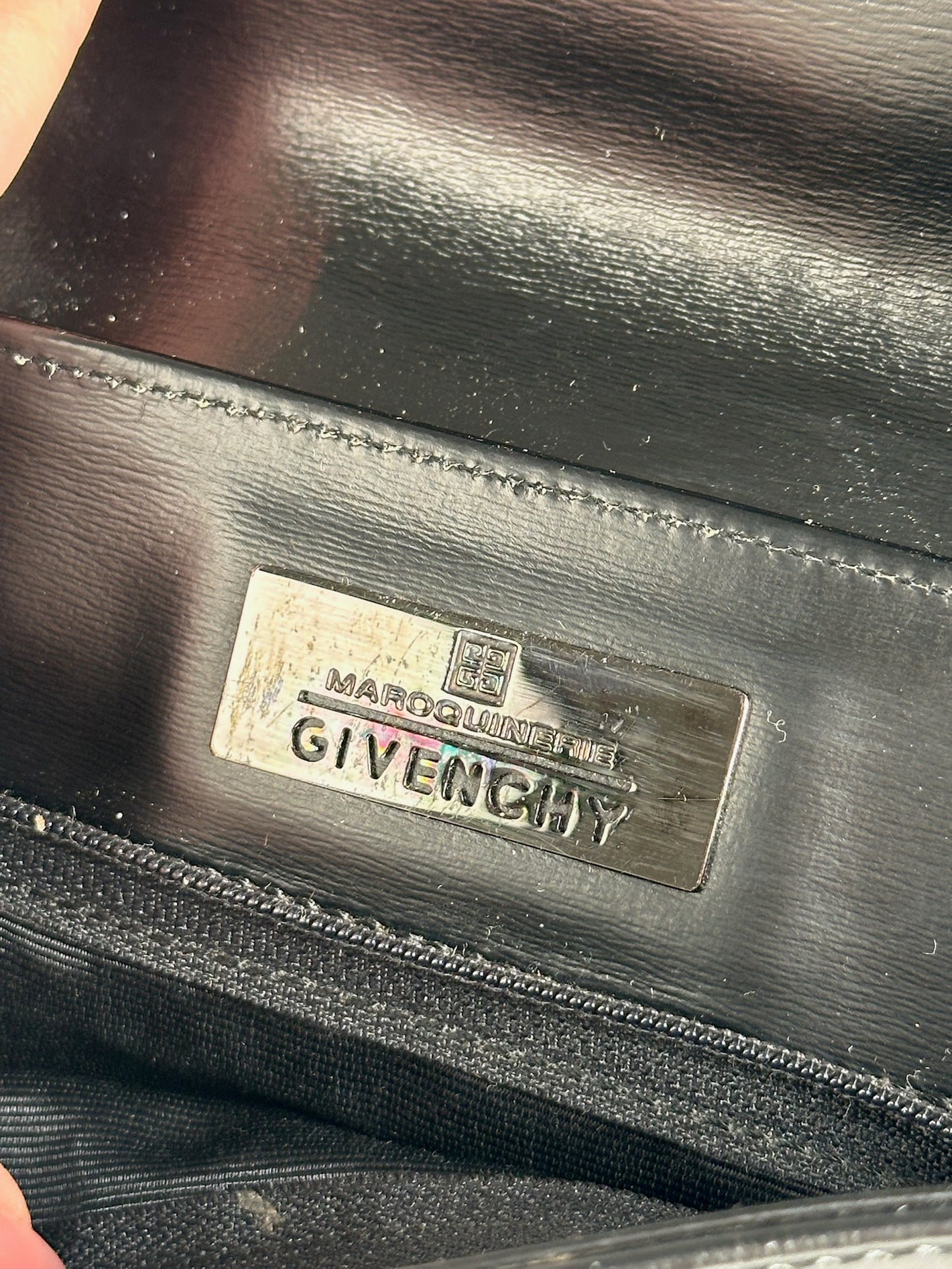 Vintage Givenchy 4G leather bag black