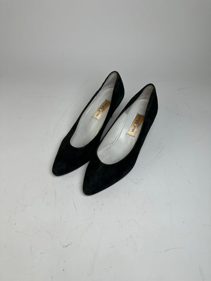 Vintage Chloe Suede Heels Black EU36.5